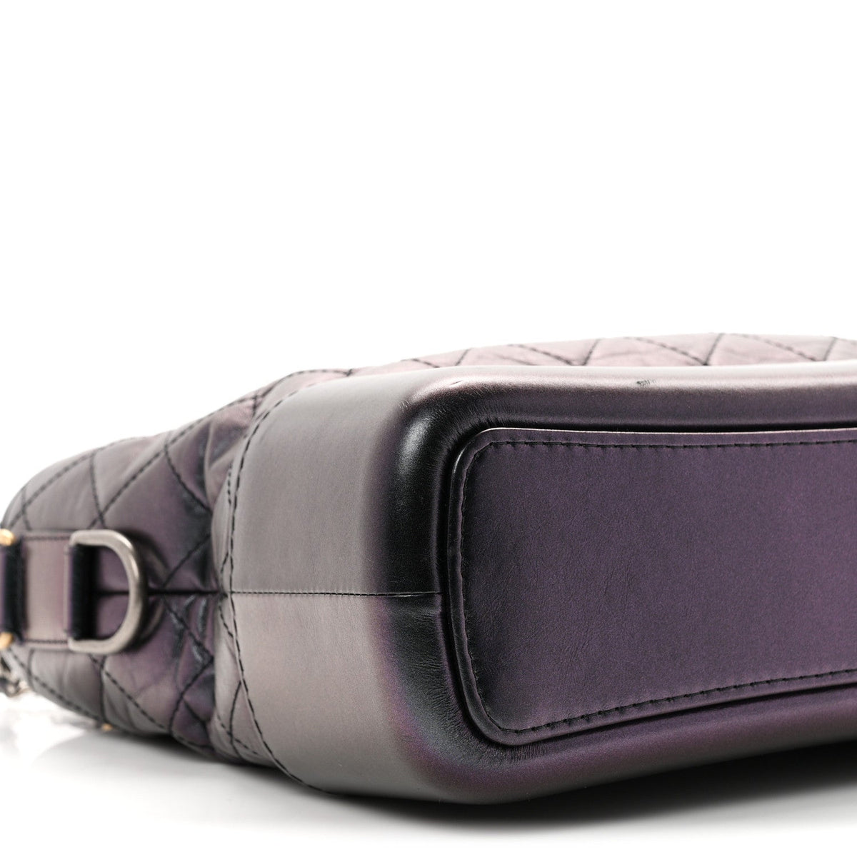 Medium Quilted Calfskin Hobo Bag - Black