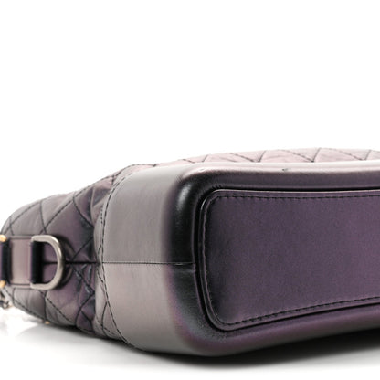 Medium Quilted Calfskin Hobo Bag - Black