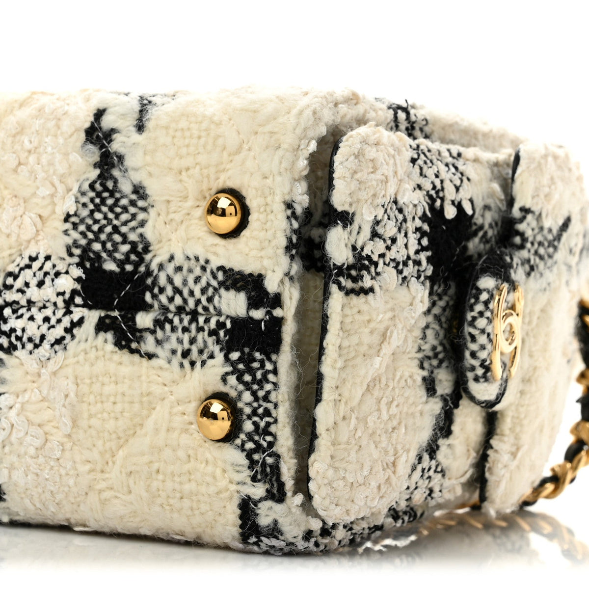 Mini Quilted Handbag - White