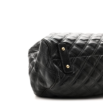 Quilted Calfskin Handbag - Black