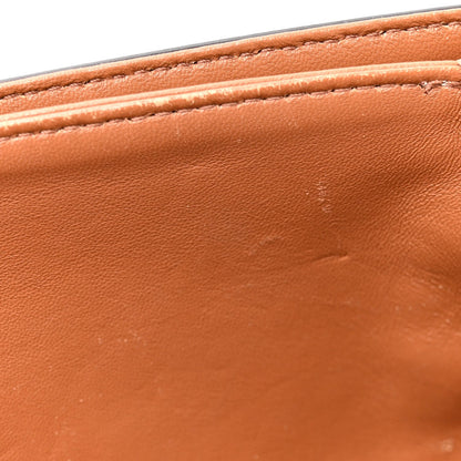 Calfskin Canvas Handbag - Tan