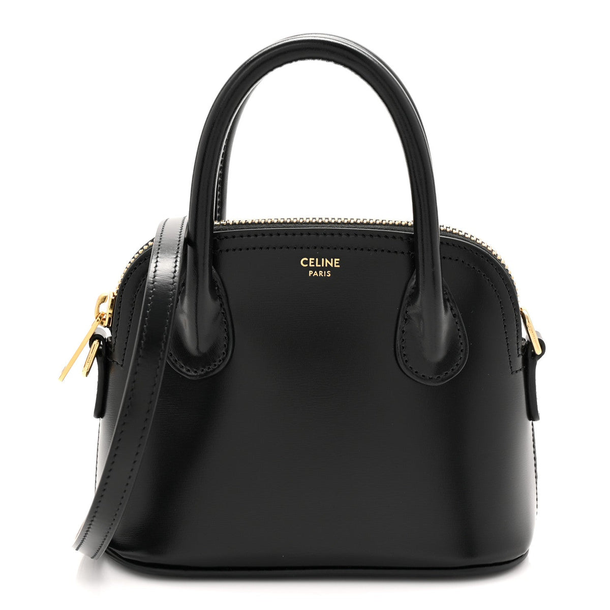 Mini Calfskin Handbag - Black