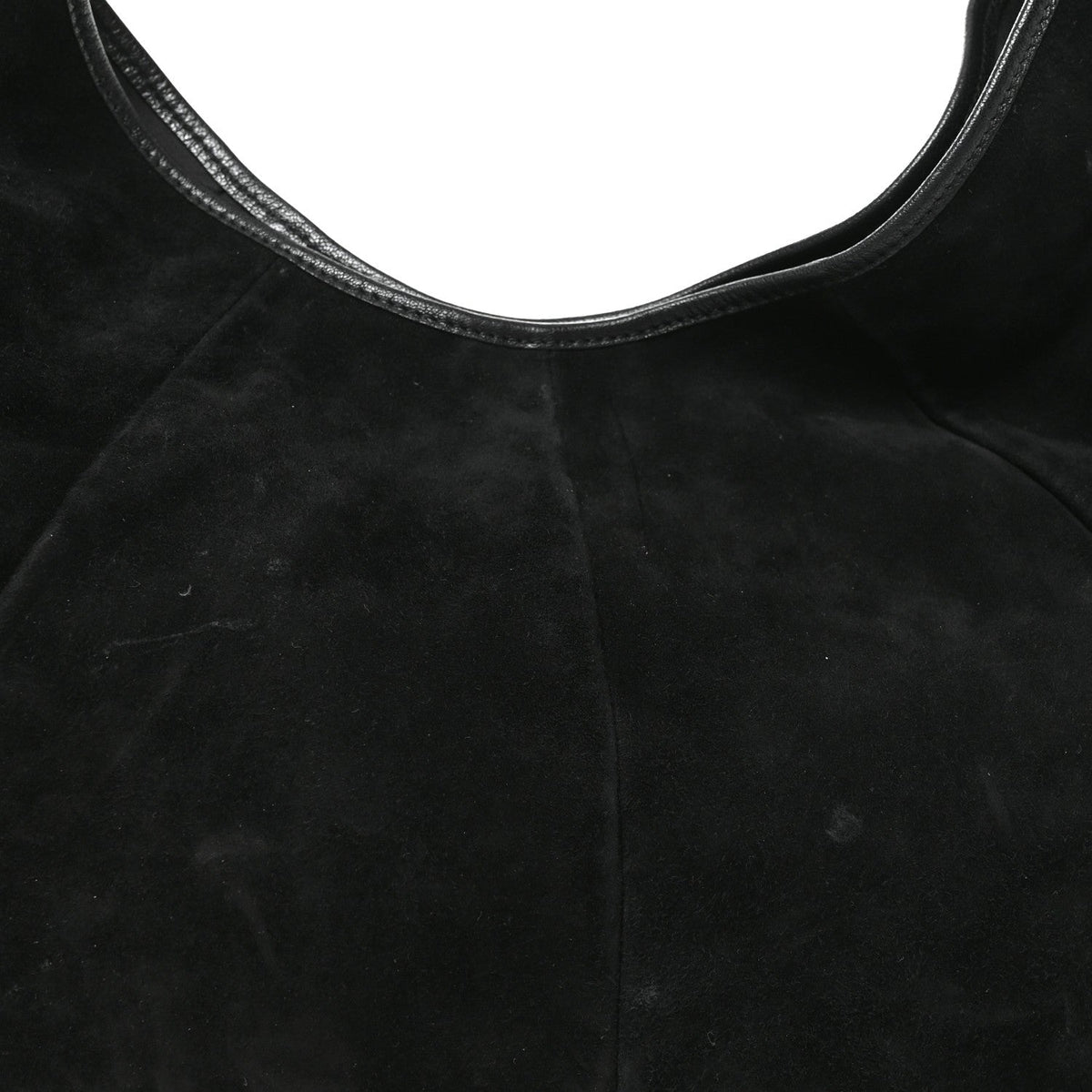 Suede Hobo Bag - Black