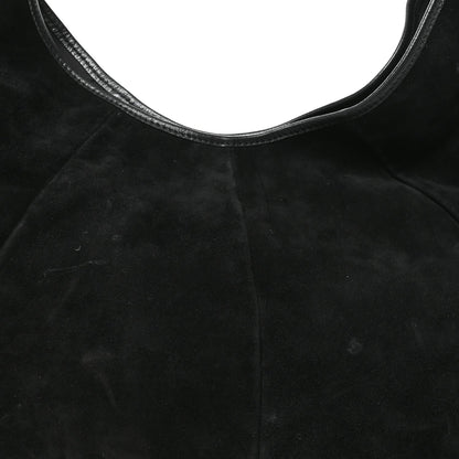 Suede Hobo Bag - Black
