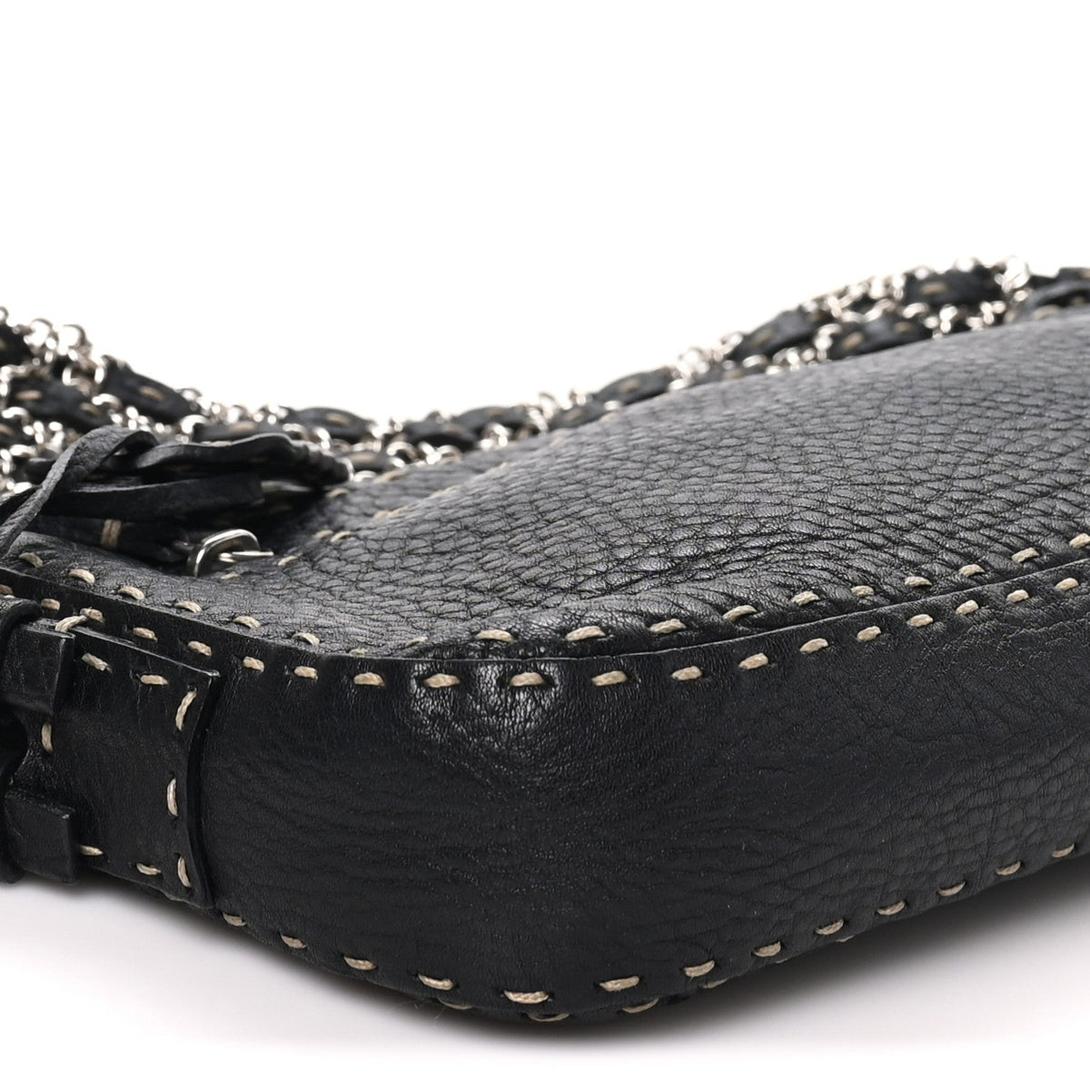 Calfskin Shoulder Bag - Black