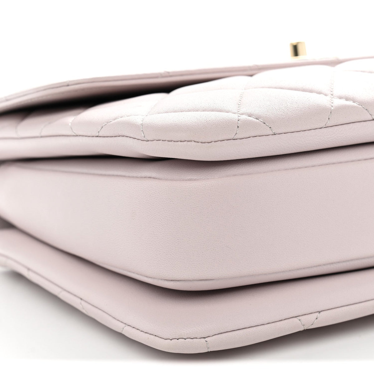 Medium Quilted Lambskin Flap Shoulder Bag - Pink