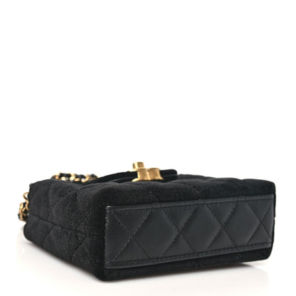 Mini Quilted Handbag - Black