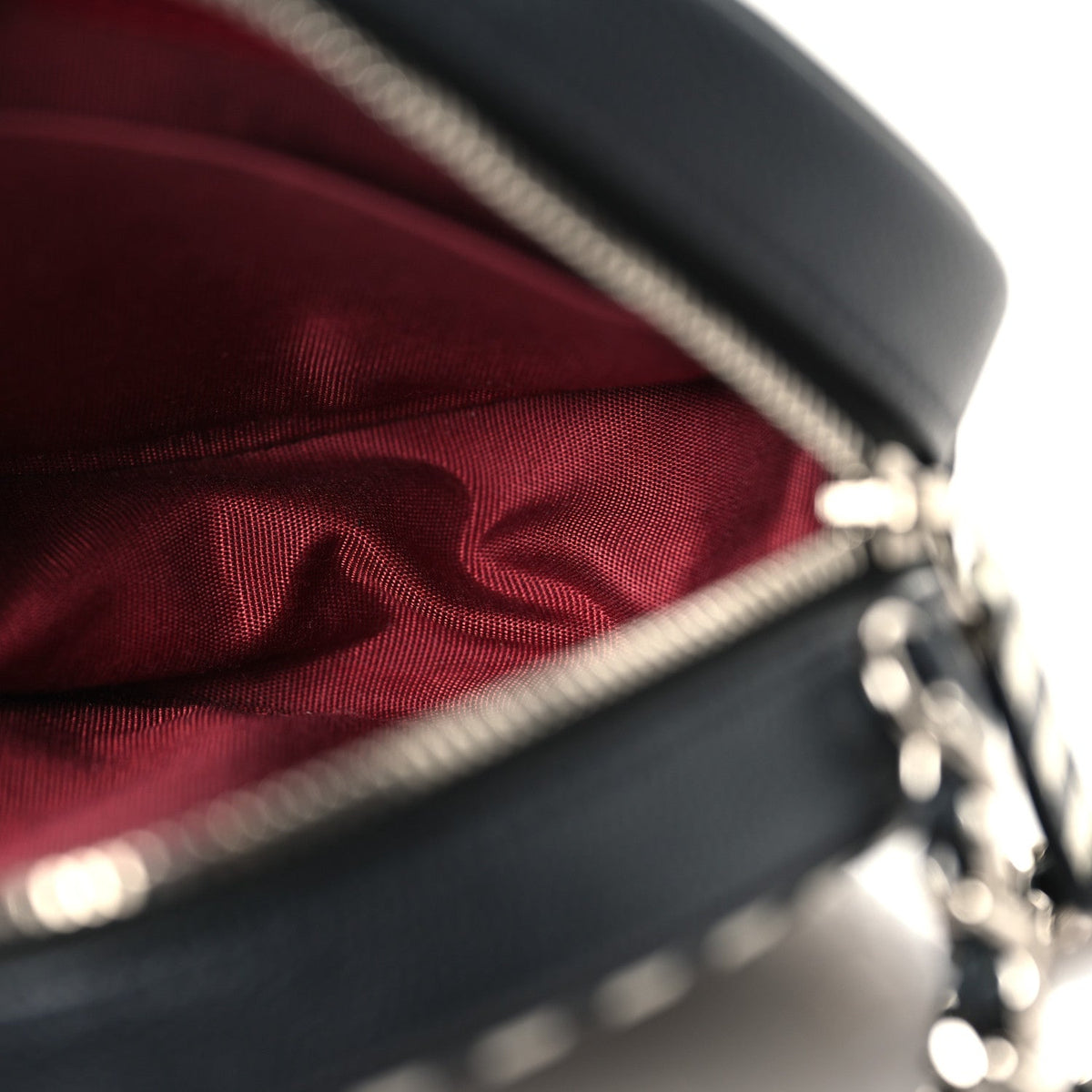 Quilted Caviar Clutch Bag - Black
