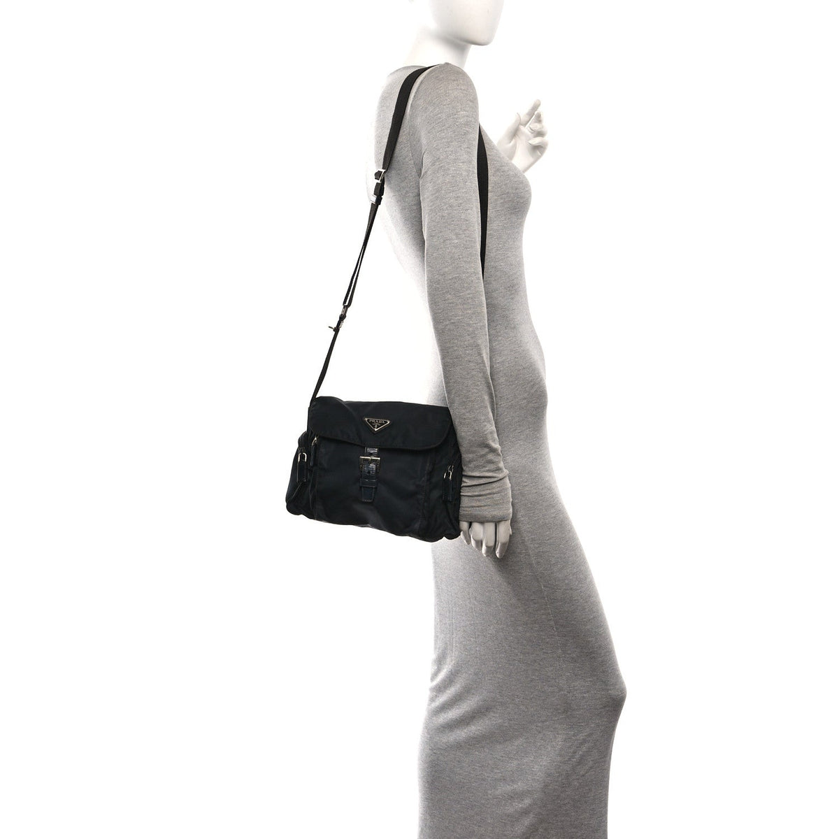 Small Nylon Handbag - Black