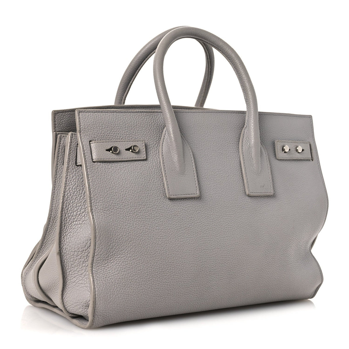 Small Calfskin Handbag - Grey