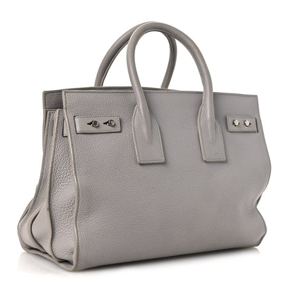 Small Calfskin Handbag - Grey