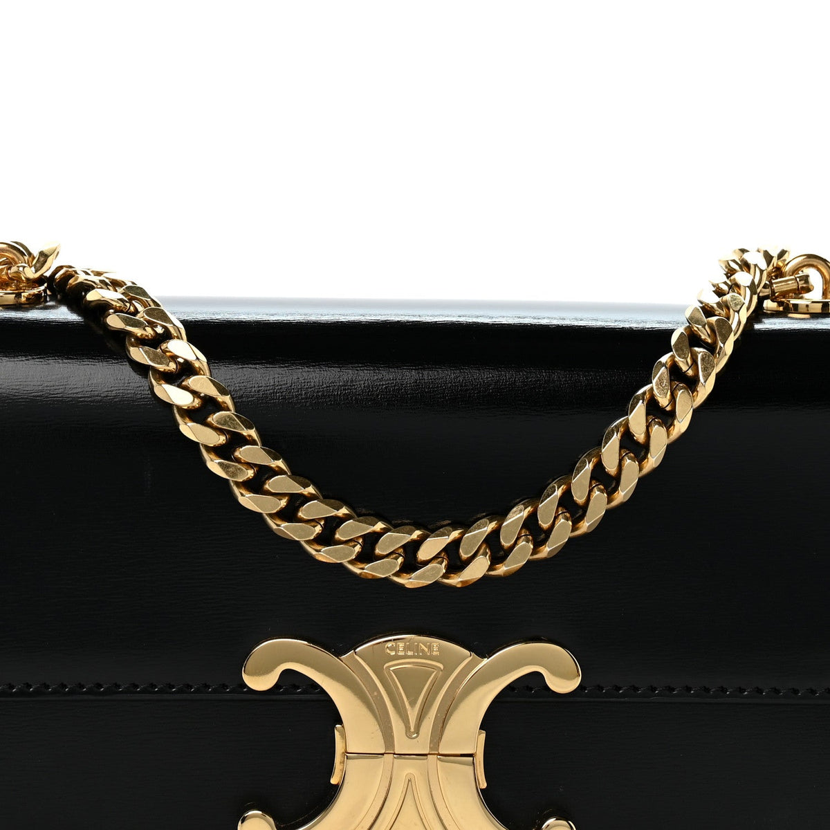 Calfskin Shoulder Bag - Black