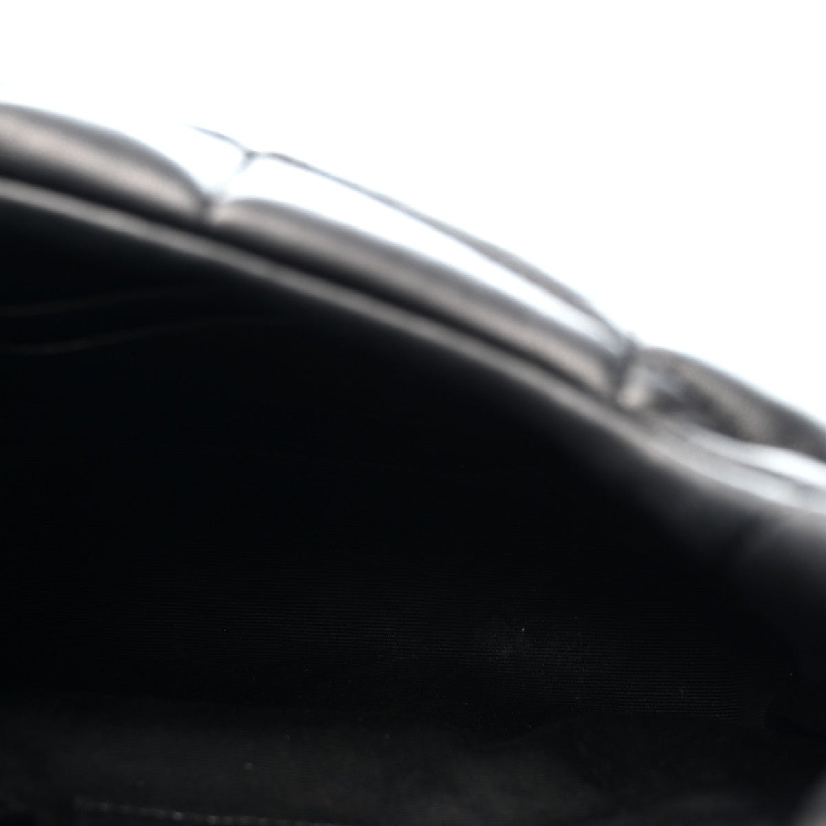 Quilted Lambskin Satchel Bag - Black