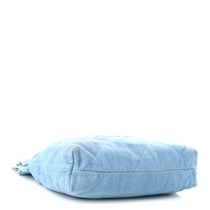Quilted Handbag - Light Blue