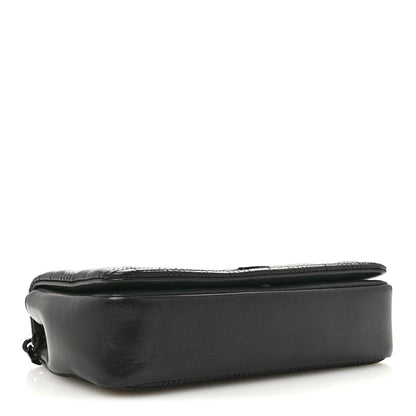 Small Quilted Lambskin Handbag - Black