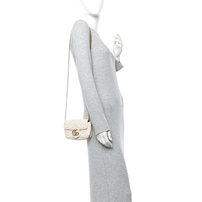 Mini Calfskin Shoulder Bag - White