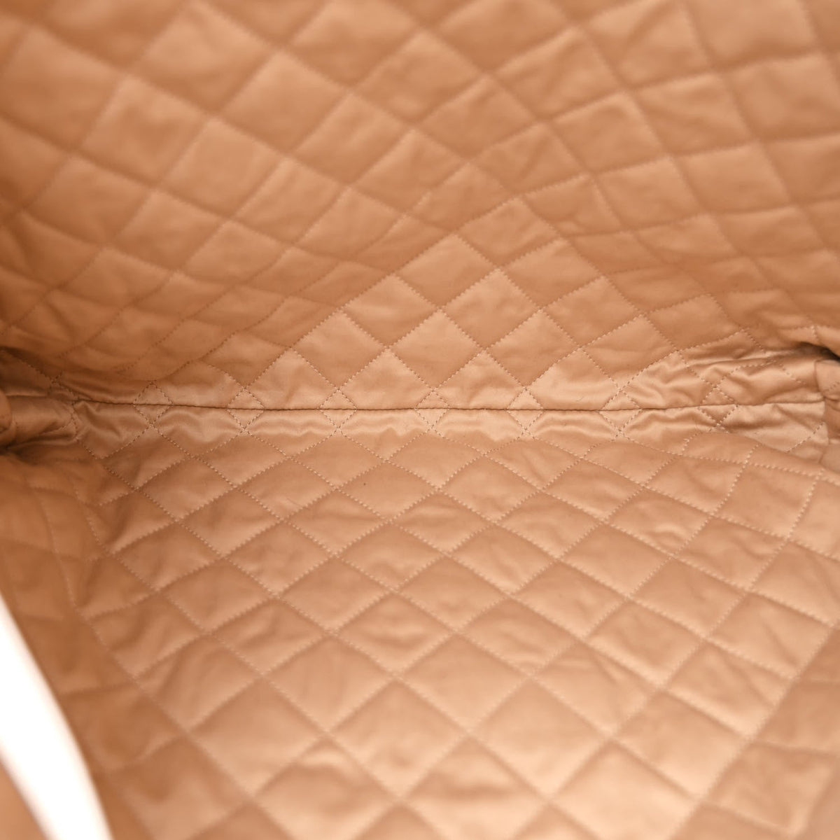 Large Quilted Calfskin Handbag - White