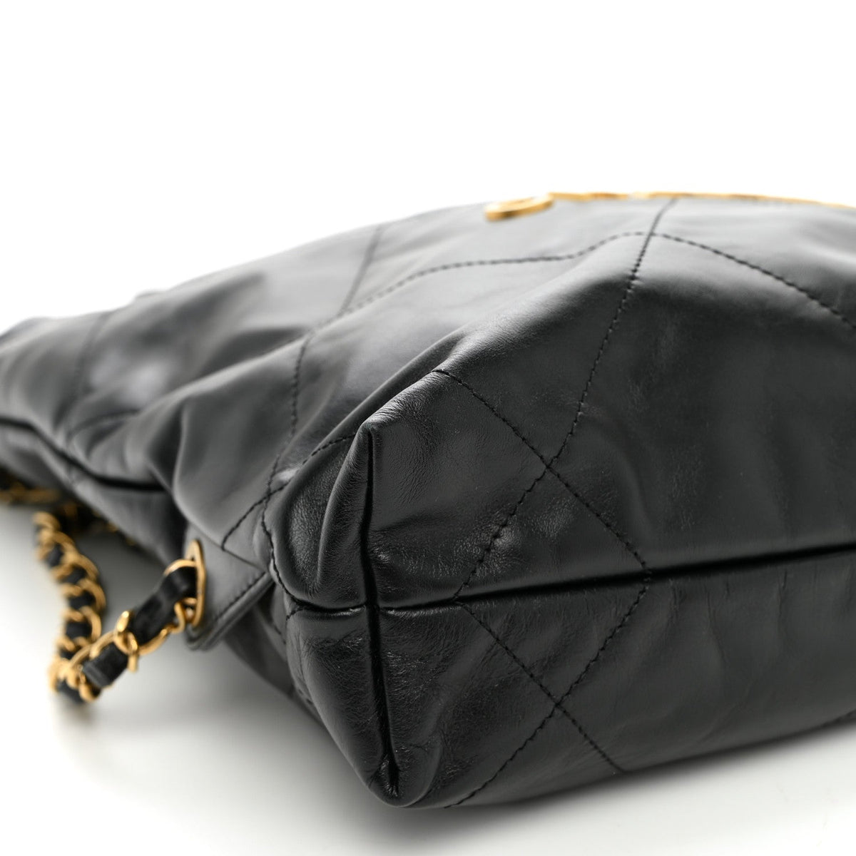 Quilted Calfskin Backpack - Black