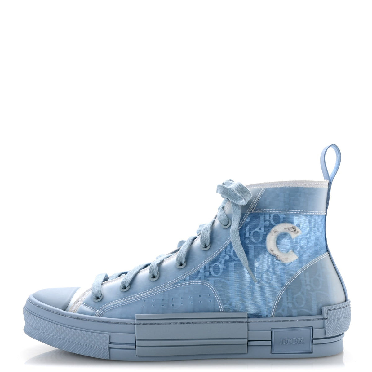 X Daniel Arsham Technical Canvas Oblique B23 High Top Sneakers Blue Be