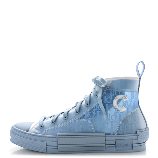 X Daniel Arsham Technical Canvas Oblique B23 High Top Sneakers Blue Be