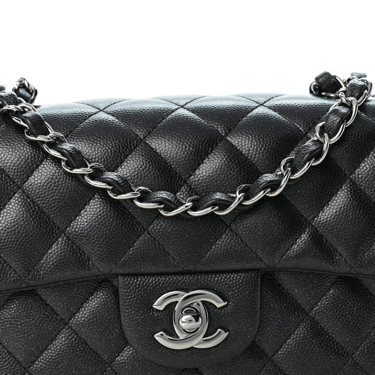Mini Quilted Caviar Flap Shoulder Bag - Tan