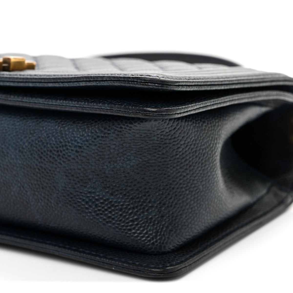 Medium Quilted Caviar Flap Shoulder Bag