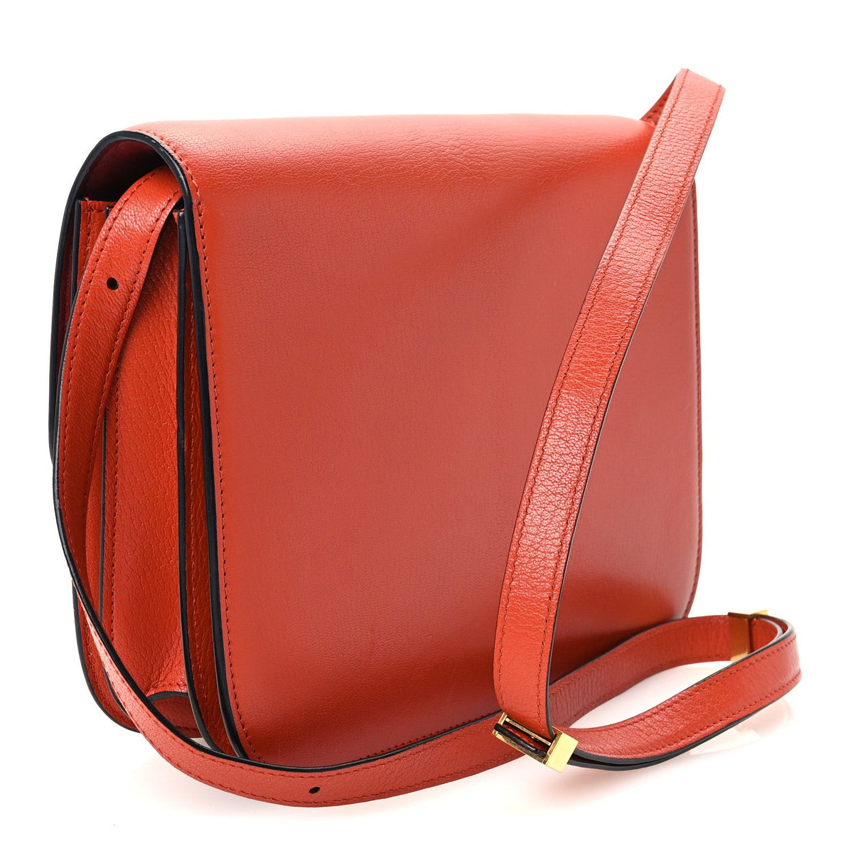Medium Goatskin Flap Shoulder Bag