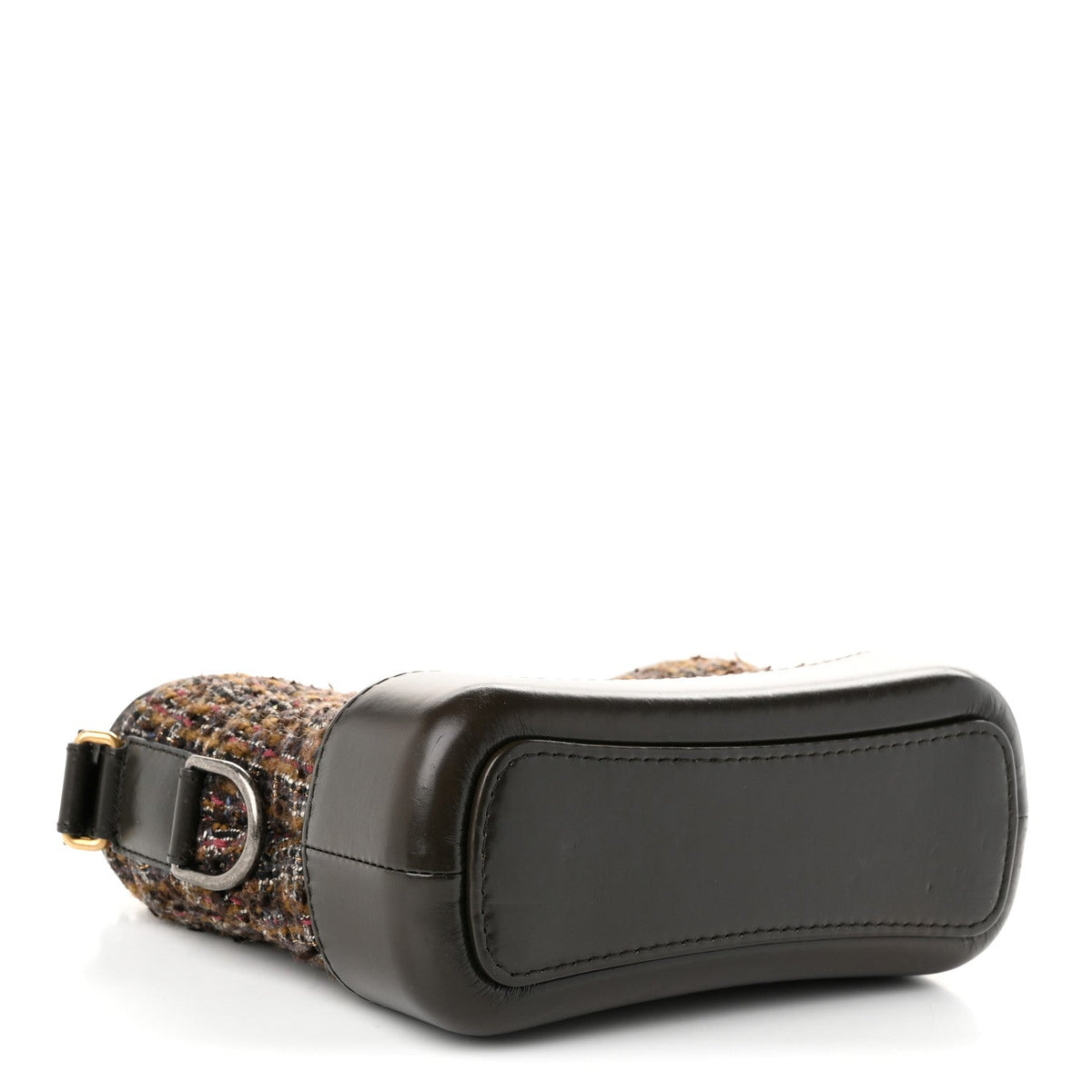Small Quilted Calfskin Hobo Bag - Brown