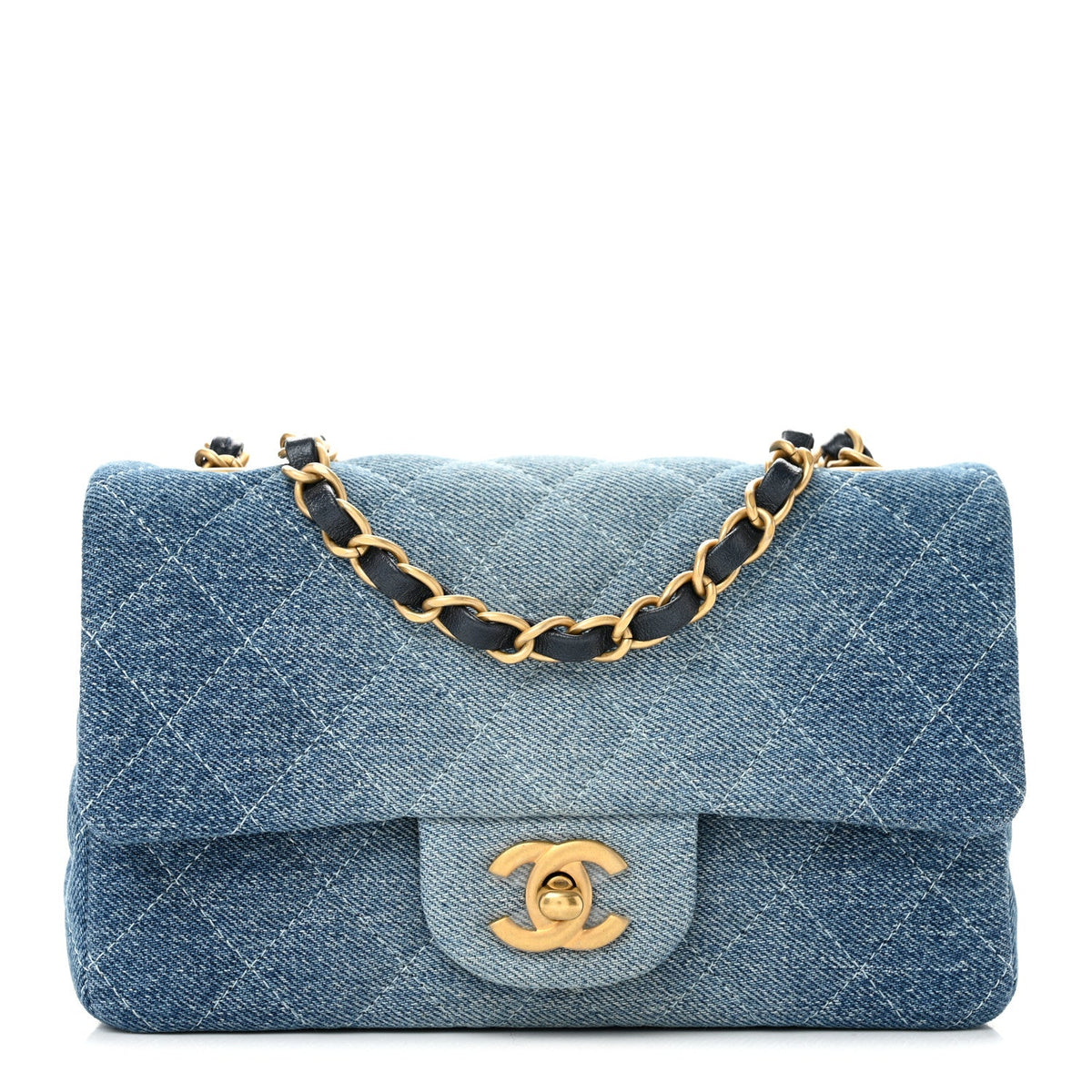 Mini Quilted Flap Shoulder Bag - Tan