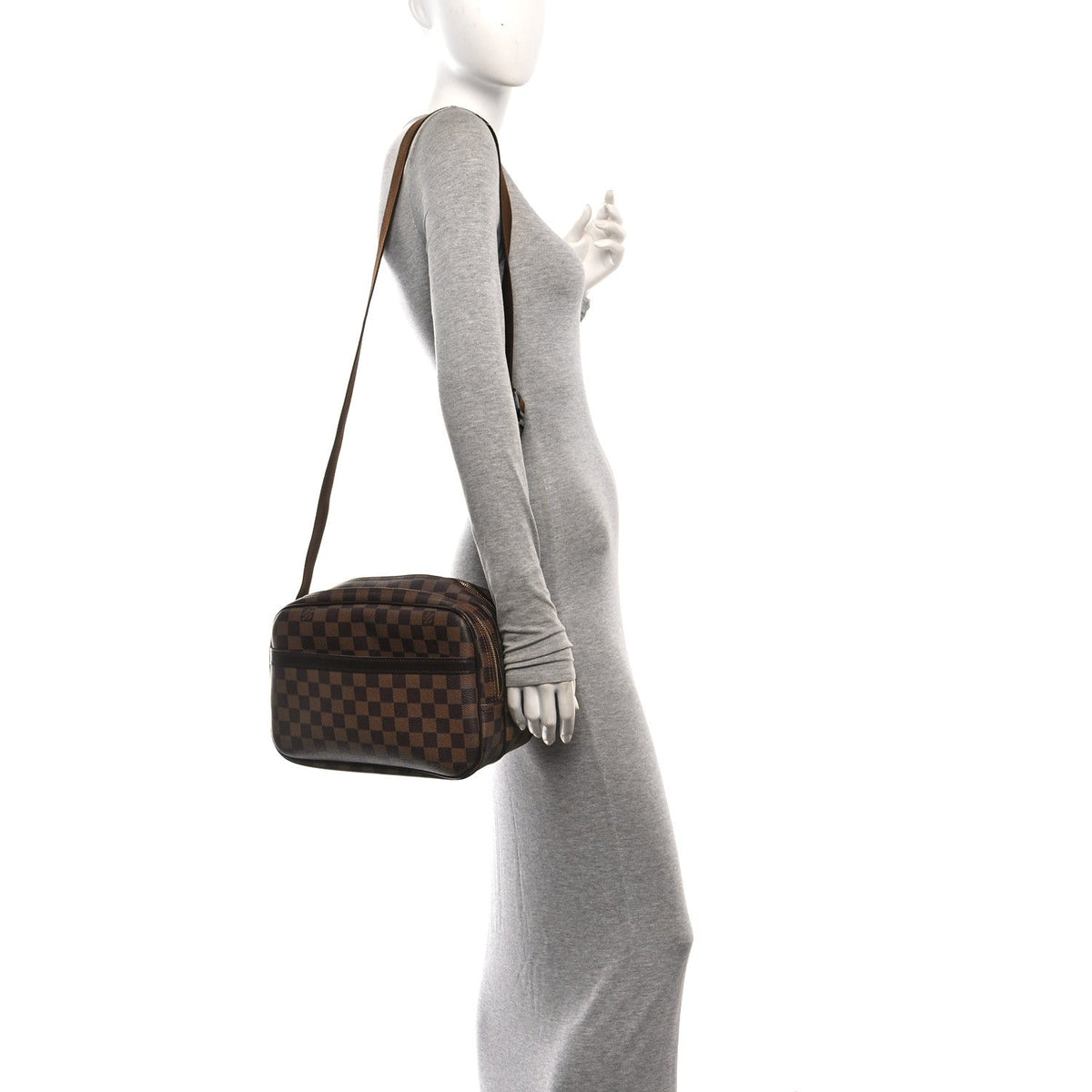 Damier Ebene Reporter Pm Handbag