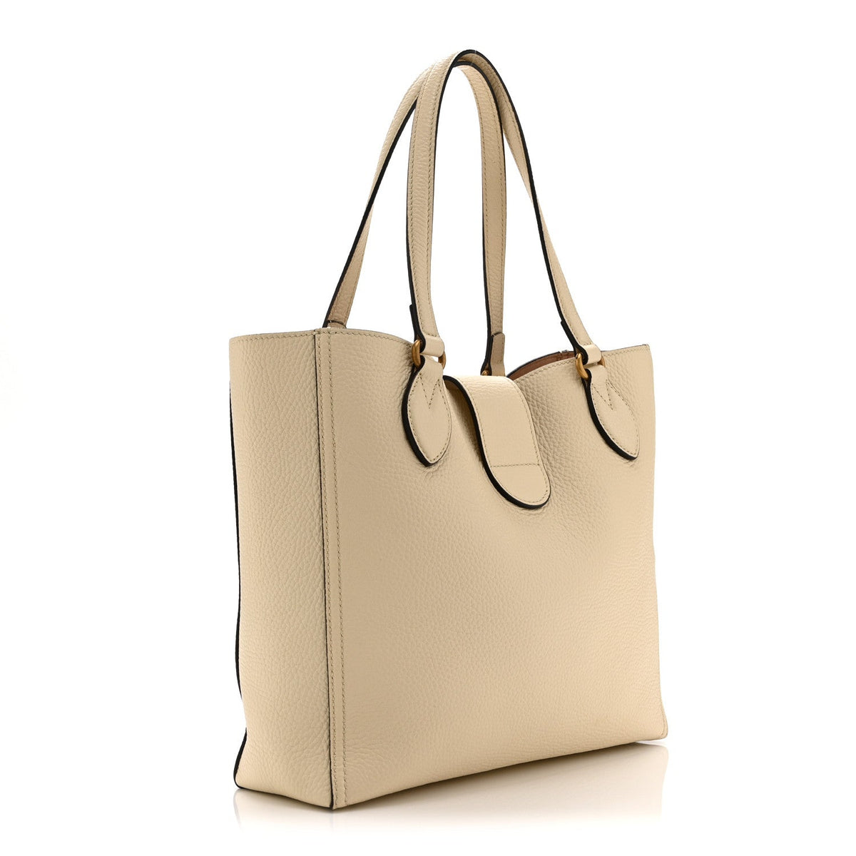 Small Calfskin Tote Bag - White