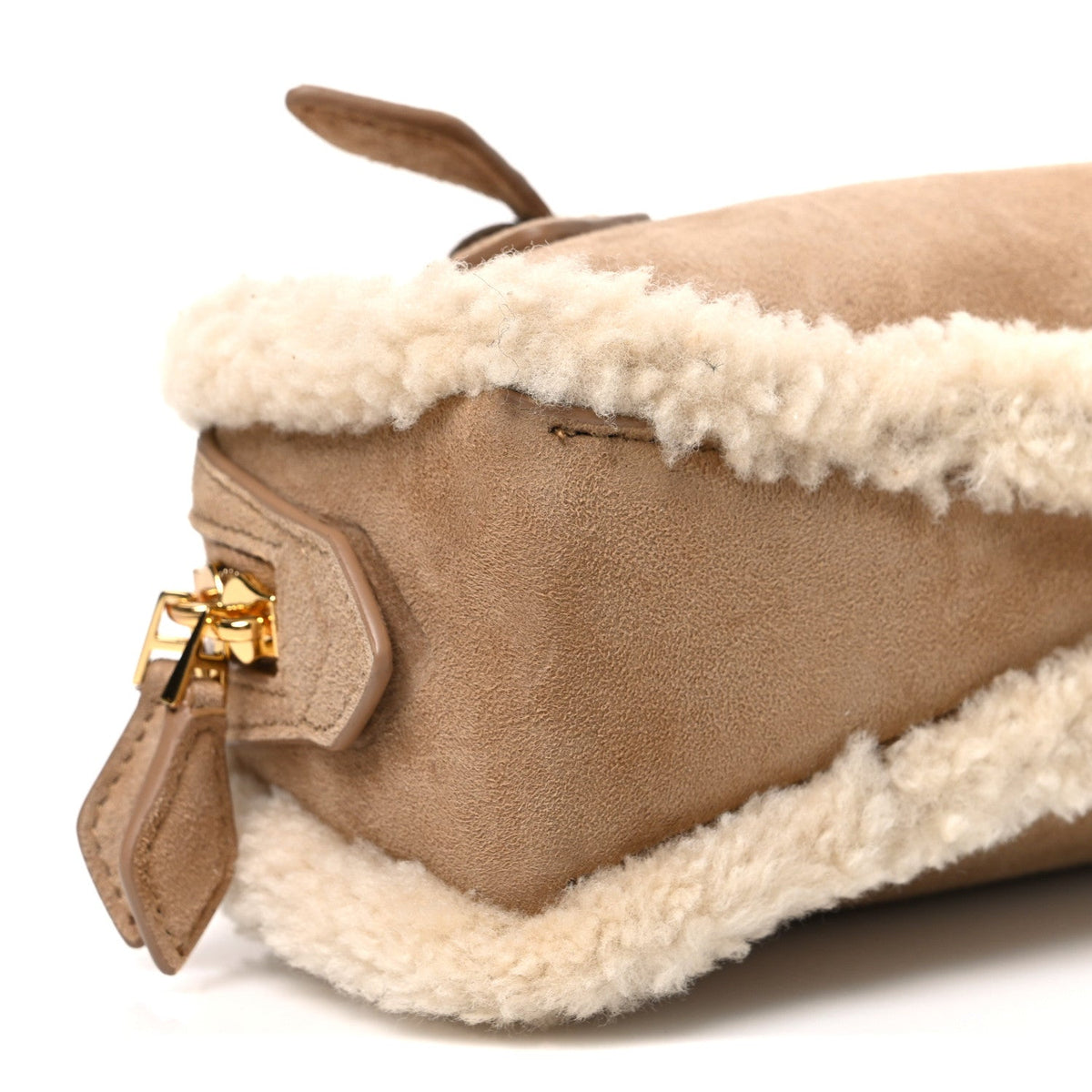 Lambskin Suede Clutch Bag