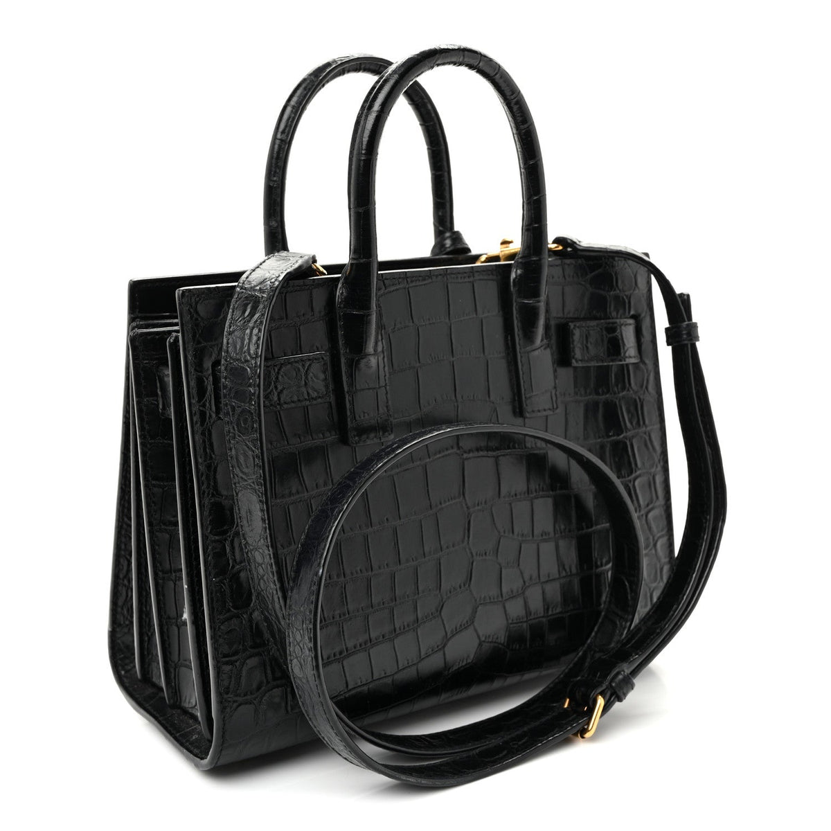 Nano Calfskin Handbag - Black