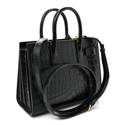 Nano Calfskin Handbag - Black