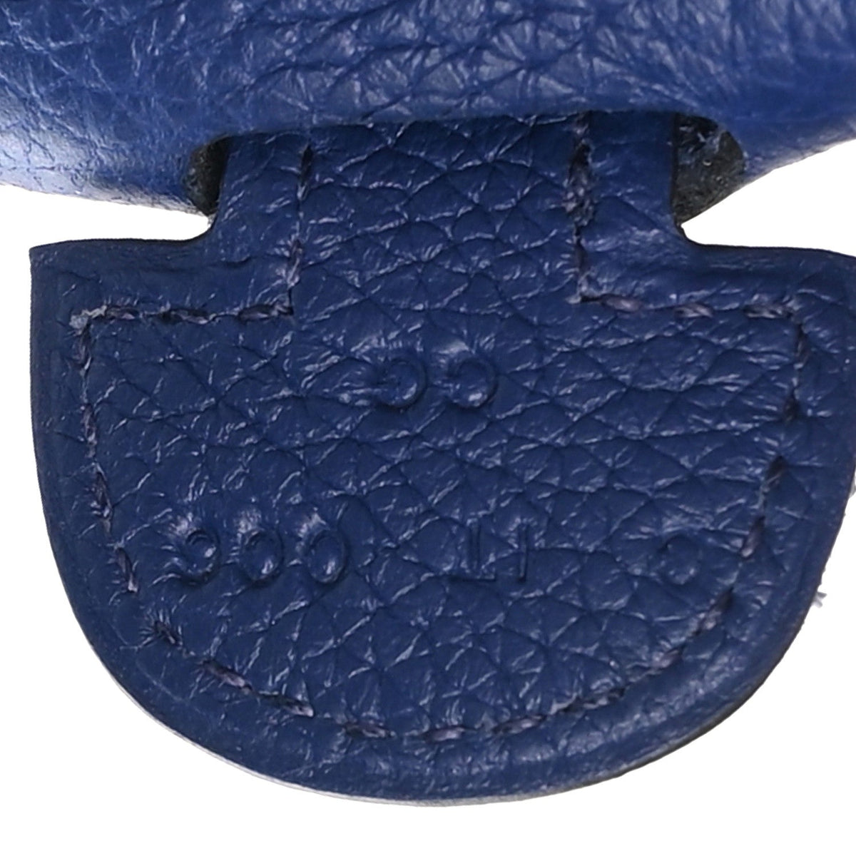 Taurillon Clemence Evelyne Iii Pm Bleu E Handbag