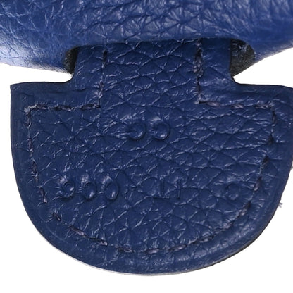 Taurillon Clemence Evelyne Iii Pm Bleu E Handbag
