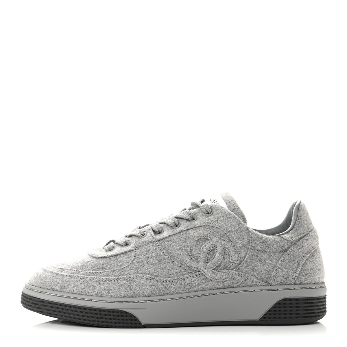 Wool Mixed Fibers CC Sneakers Light Grey