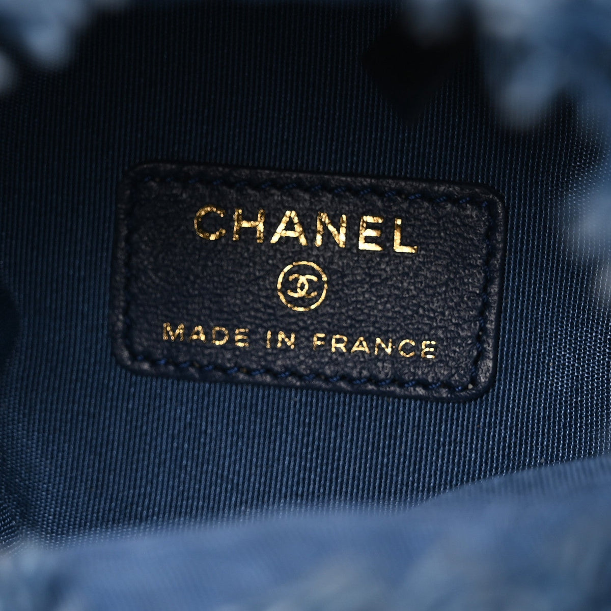 Mini Quilted Bucket Bag - Blue