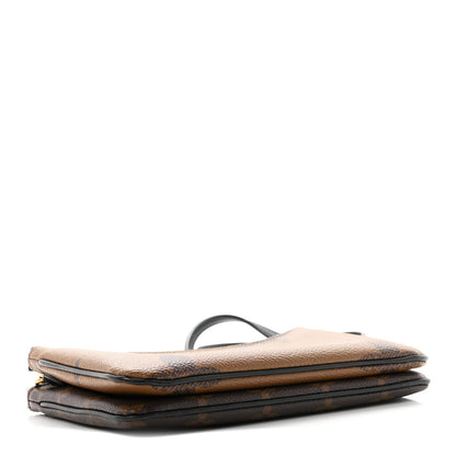 Reverse Monogram Giant Double Zip Pochet Handbag