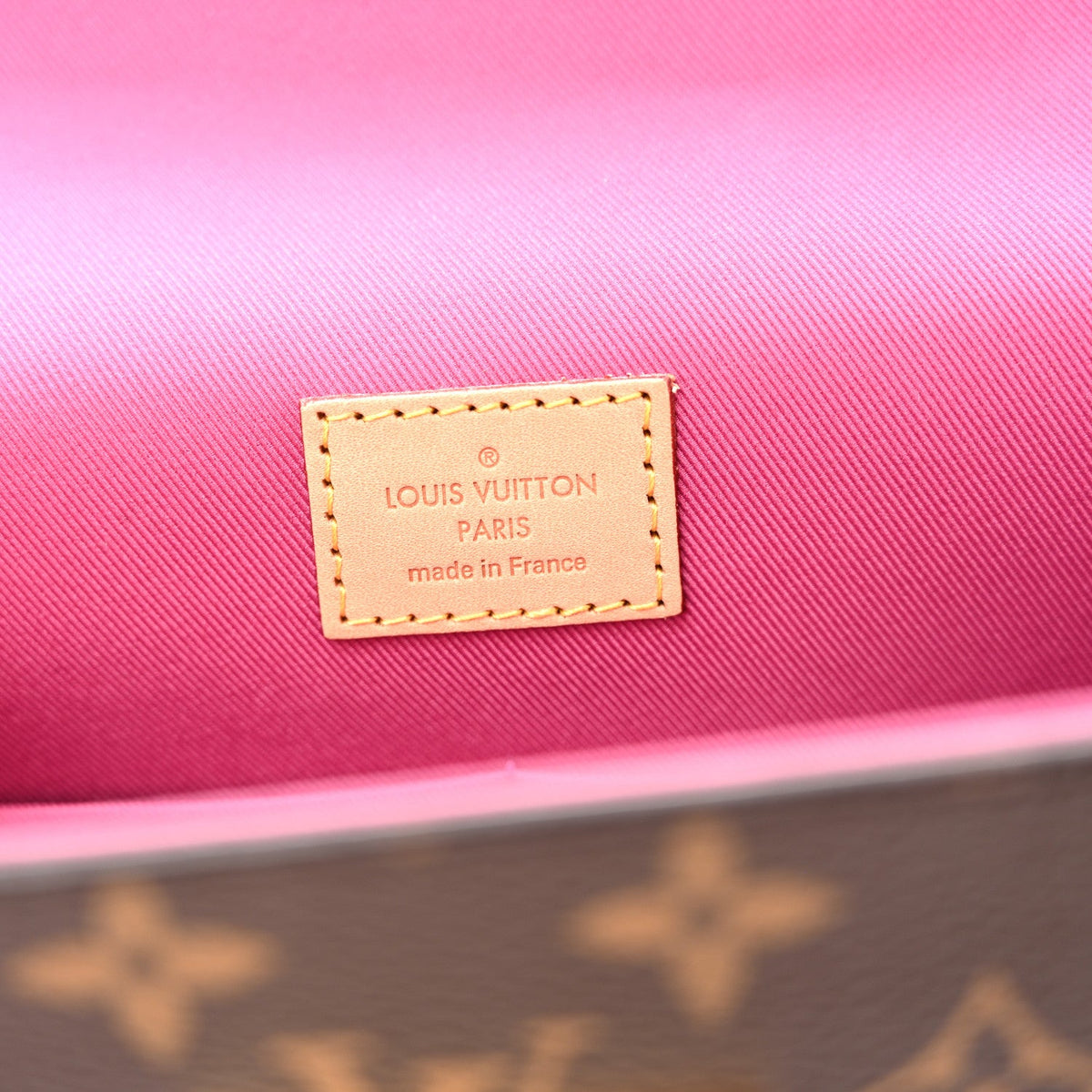 Monogram Cluny Bb Bordeaux Fuchsia Handbag