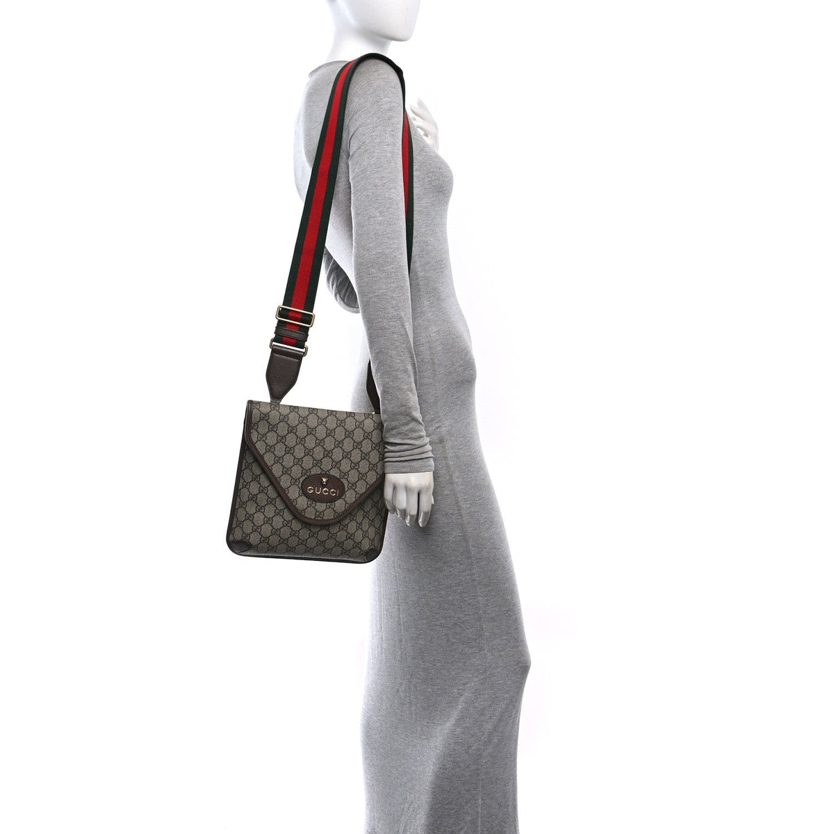 Medium Flap Shoulder Bag - Beige