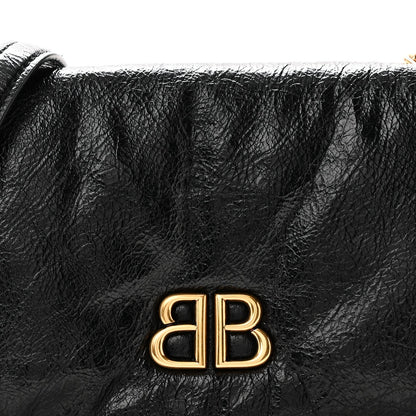 Medium Calfskin Shoulder Bag - Black