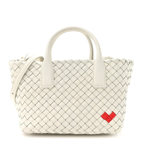 Mini Nappa Handbag - White