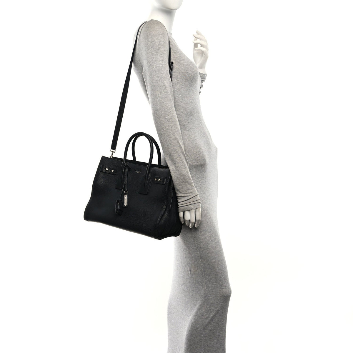 Small Calfskin Handbag - Black