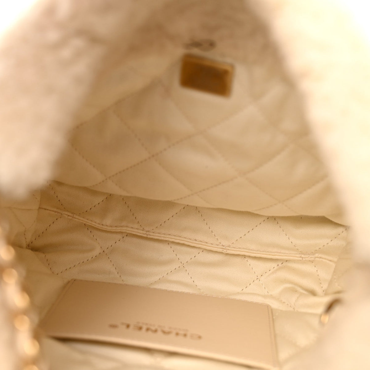 Mini Quilted Shearling Handbag