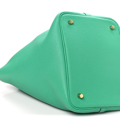 Taurillon Clemence Picotin Lock Mm Menth Handbag