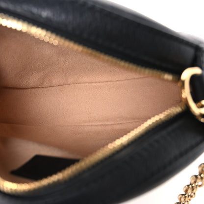 Mini Calfskin Shoulder Bag - Black
