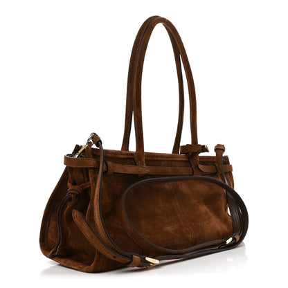 Medium Suede Shoulder Bag