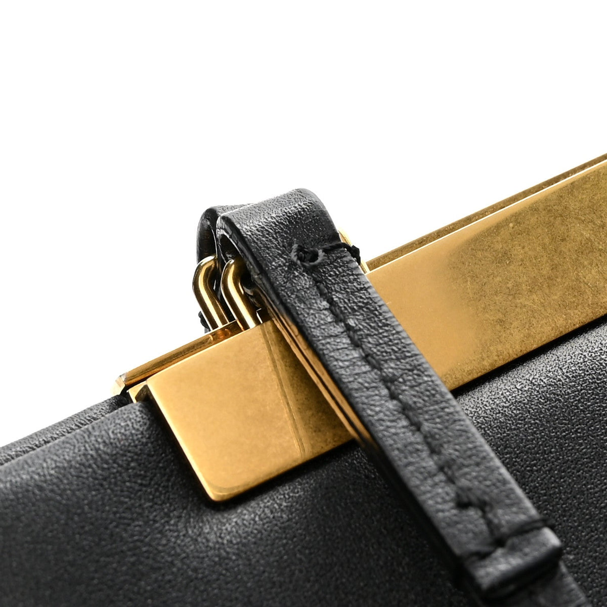 Medium Calfskin Shoulder Bag - Black