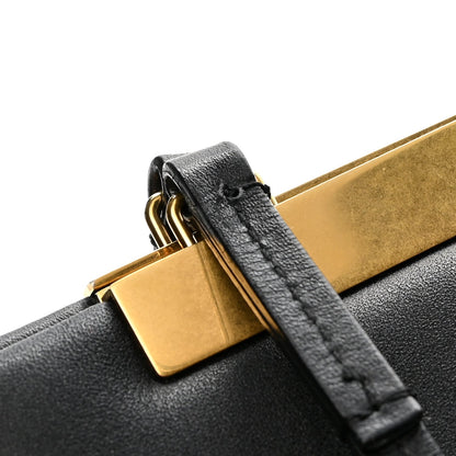 Medium Calfskin Shoulder Bag - Black